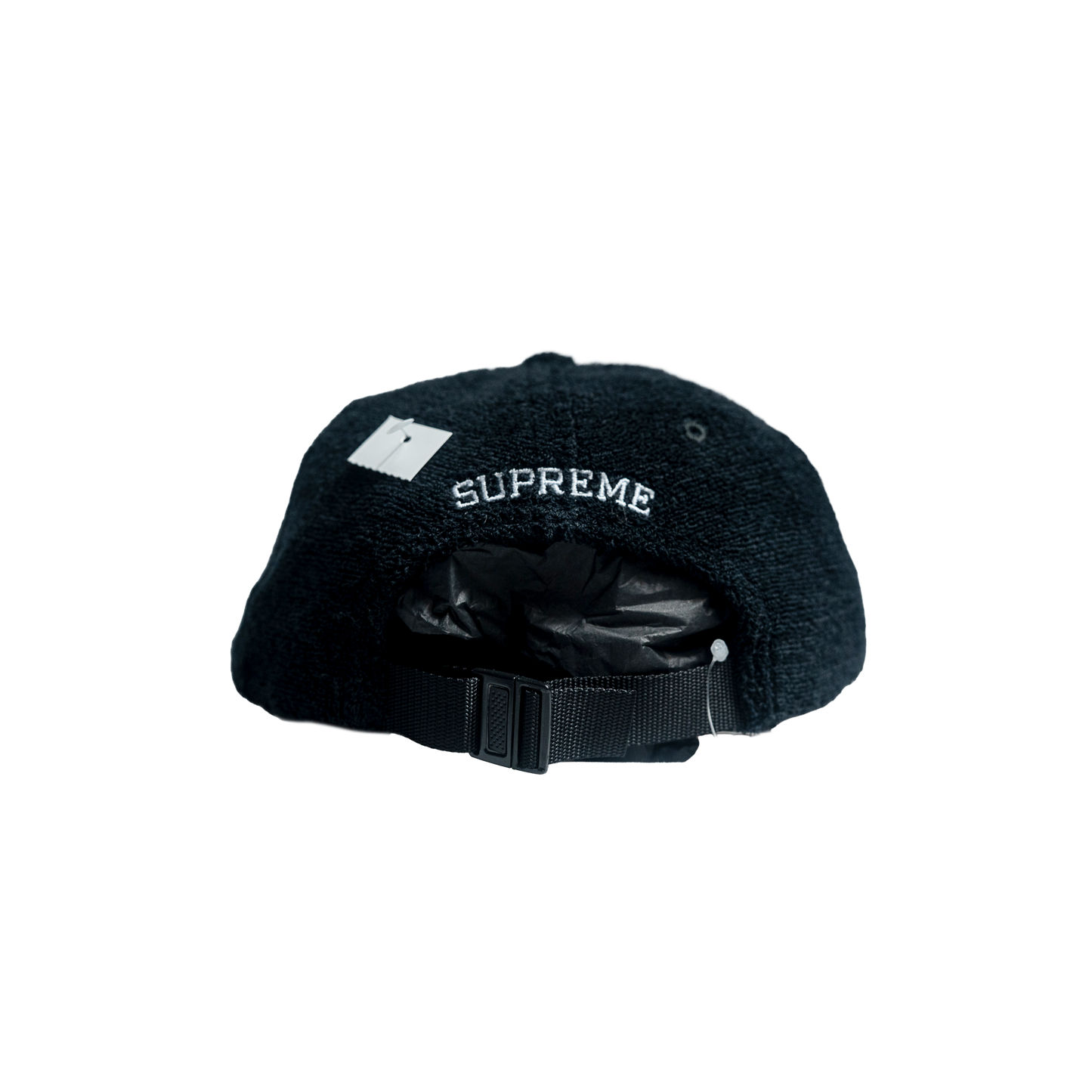 Supreme Terry Visor Logo 6-Panel Black シュプリープ テリー バイザー ロゴ 6パネルキャップ ブラック