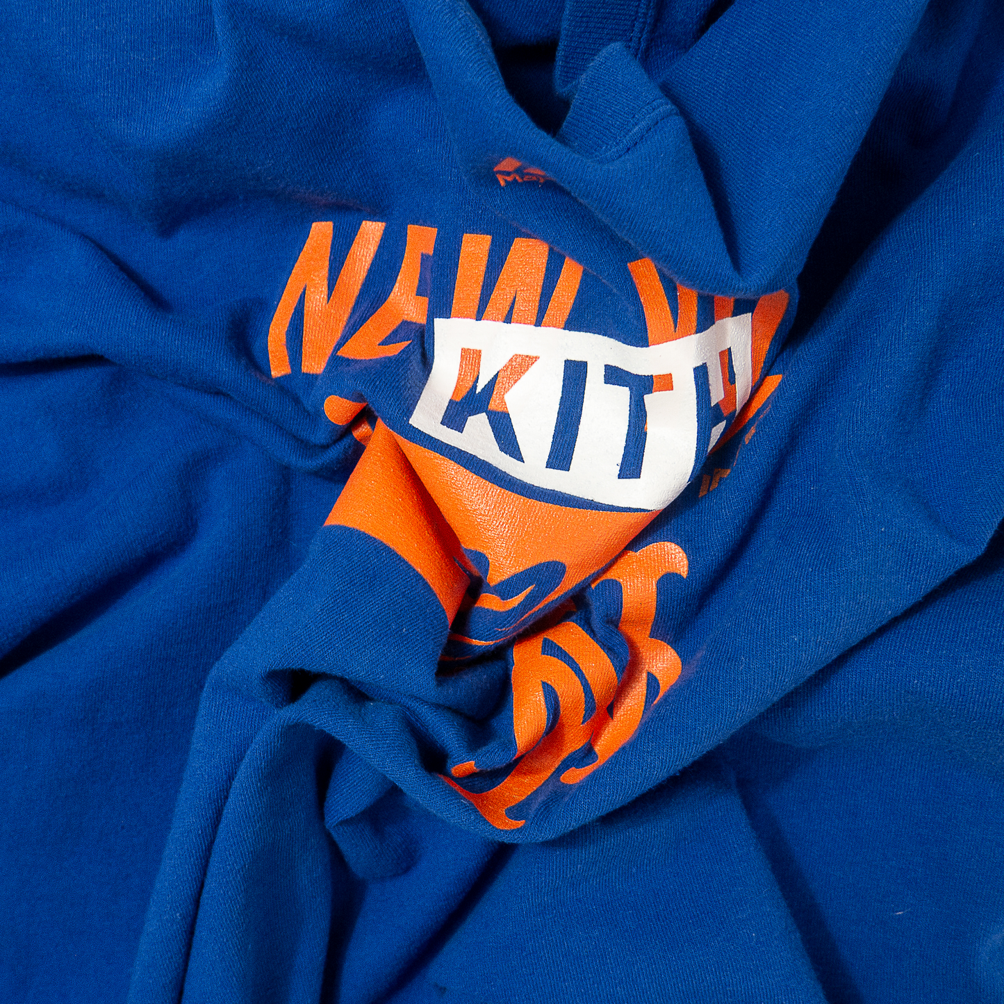 KITH Vintage Finish Mets T-shirt Blue/Orange