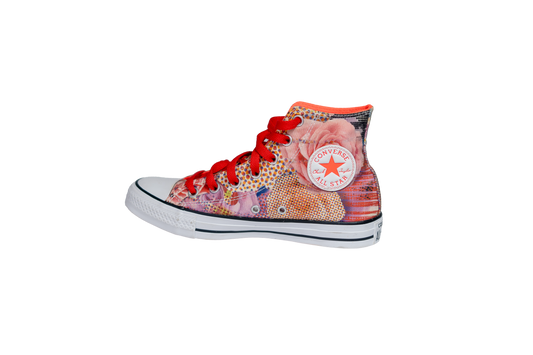 Converse Chuck Taylor All Star Digital Floral High Cut White/Lava コンバース チャックテイラー オールスター デジタル花柄