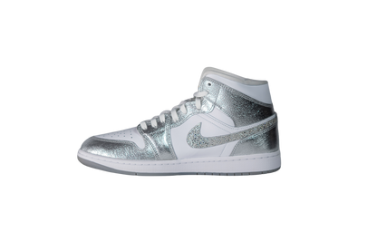 Nike Air Jordan 1 Mid SE "Metallic Silver" Sneakers