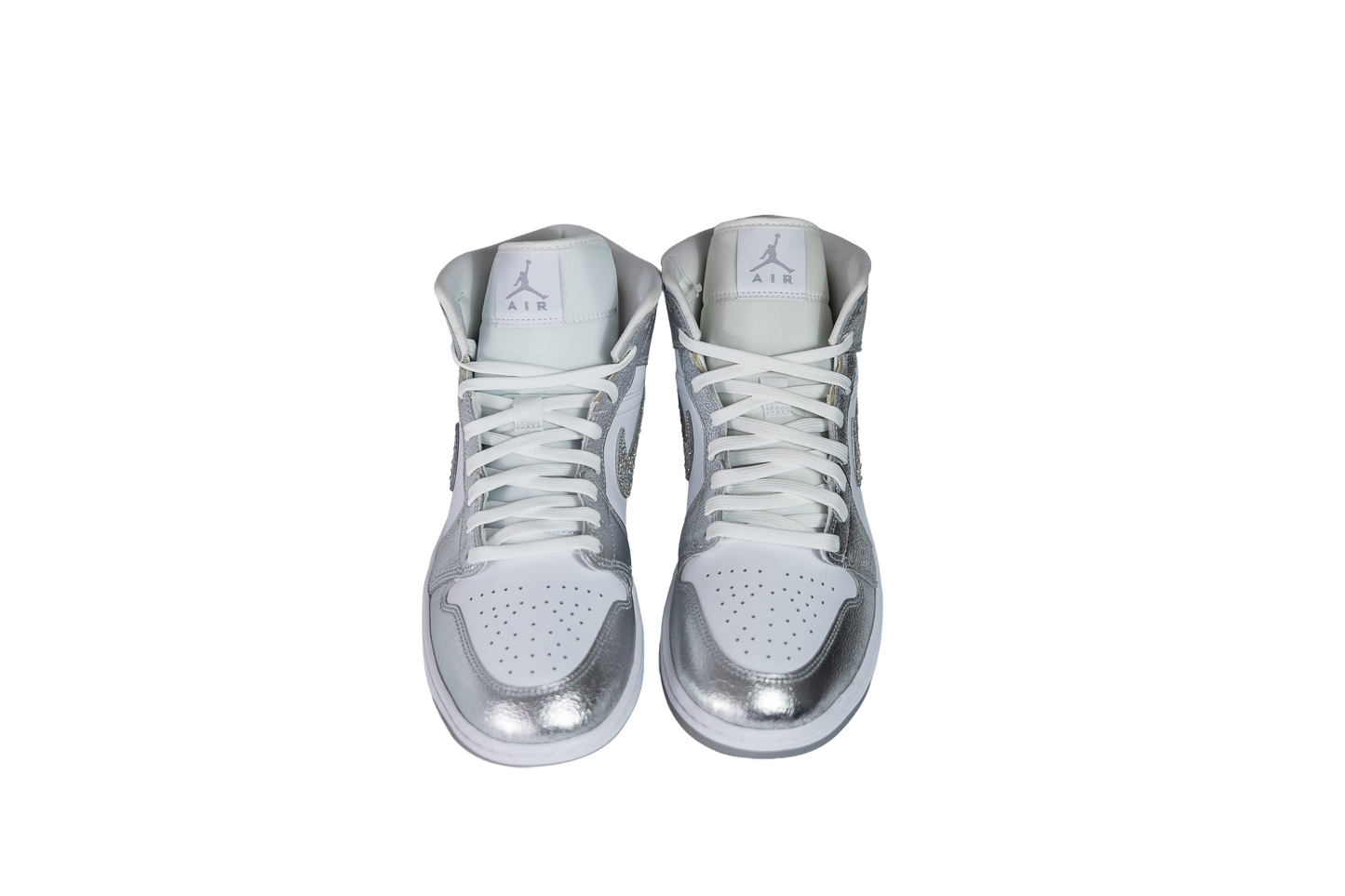 Nike Air Jordan 1 Mid SE "Metallic Silver" Sneakers