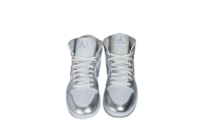 Nike Air Jordan 1 Mid SE "Metallic Silver" Sneakers