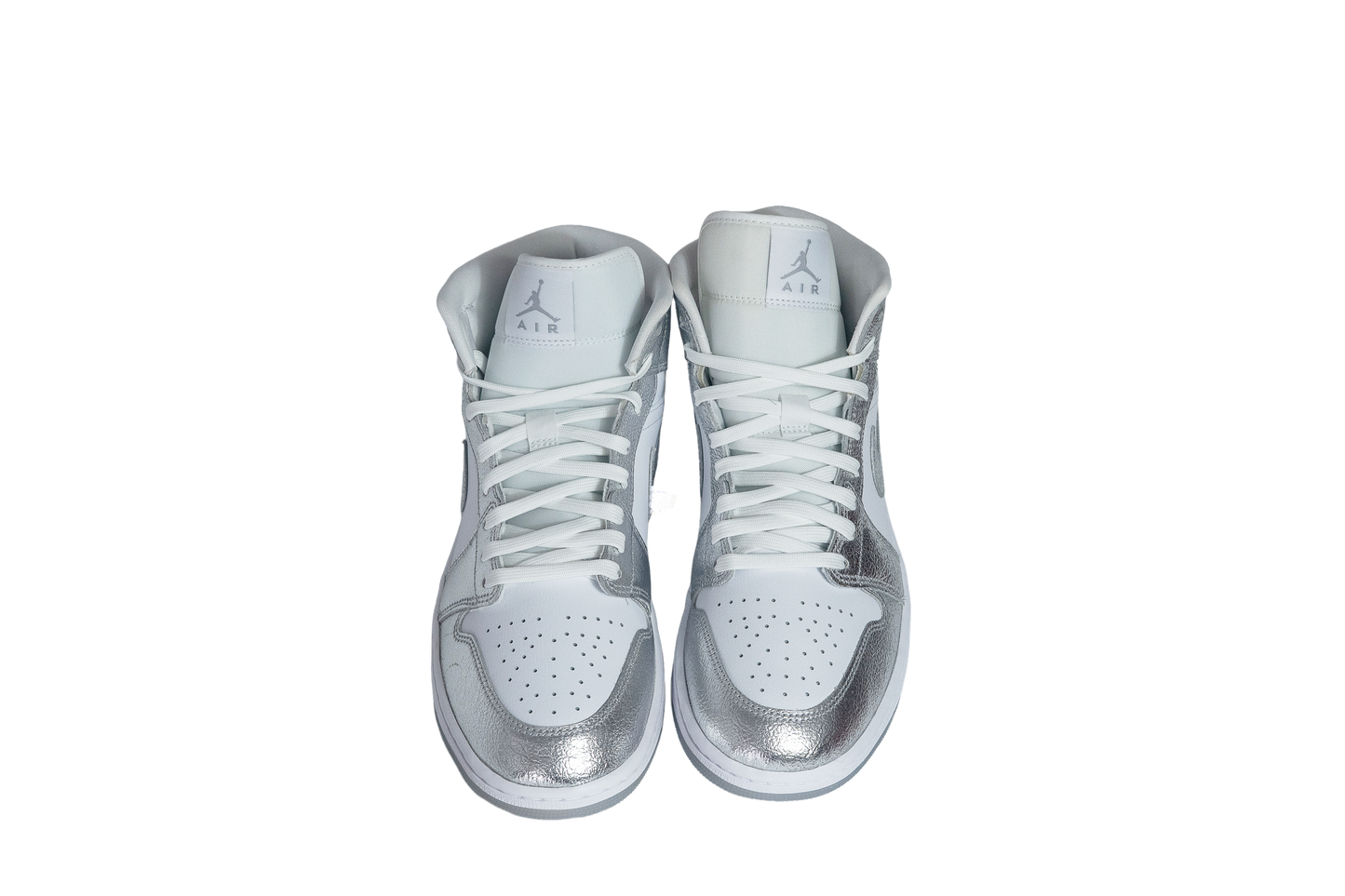 Nike Air Jordan 1 Mid SE "Metallic Silver" Sneakers