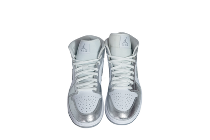 Nike Air Jordan 1 Mid SE "Metallic Silver" Sneakers