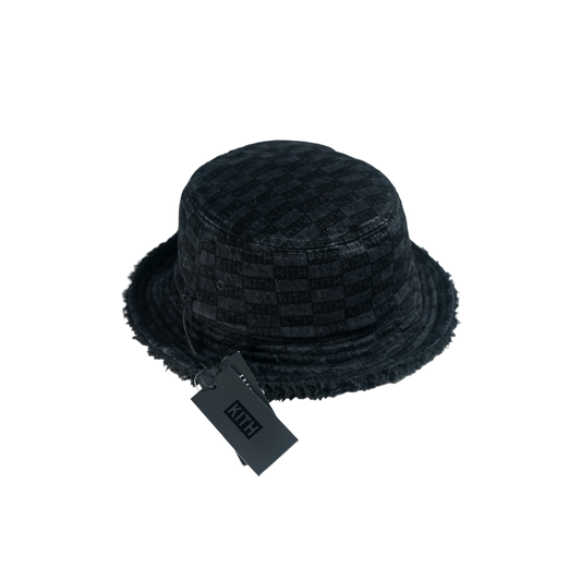 KITH Denim Checkered Reversible Hat  Blackキス チェッカード リバーシブル ハット 黒