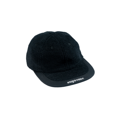 Supreme Terry Visor Logo 6-Panel Black シュプリープ テリー バイザー ロゴ 6パネルキャップ ブラック