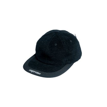 Supreme Terry Visor Logo 6-Panel Black シュプリープ テリー バイザー ロゴ 6パネルキャップ ブラック