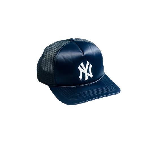 KITH × 47brand Navy Satin Cap キス 47 キャップ メッシュ サテン ネイビー