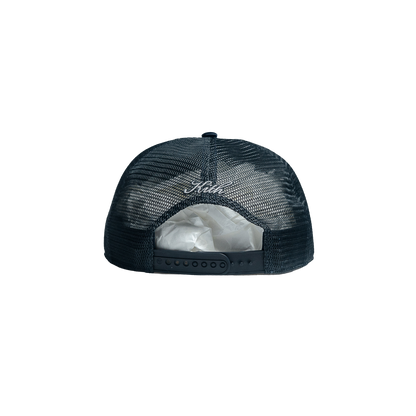 KITH × 47brand Navy Satin Cap キス 47 キャップ メッシュ サテン ネイビー