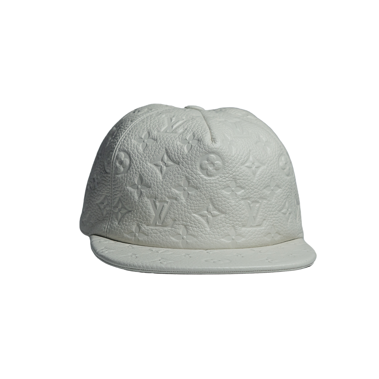 Louis Vuitton Leather Embossed Monogram 1 Cap White ルイヴィトン モノグラム 1Cap ホワイト