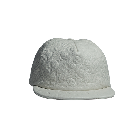 Louis Vuitton Leather Embossed Monogram 1 Cap White ルイヴィトン モノグラム 1Cap ホワイト