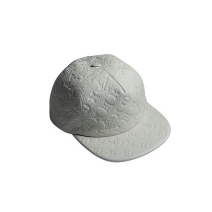 Louis Vuitton Leather Embossed Monogram 1 Cap White ルイヴィトン モノグラム 1Cap ホワイト