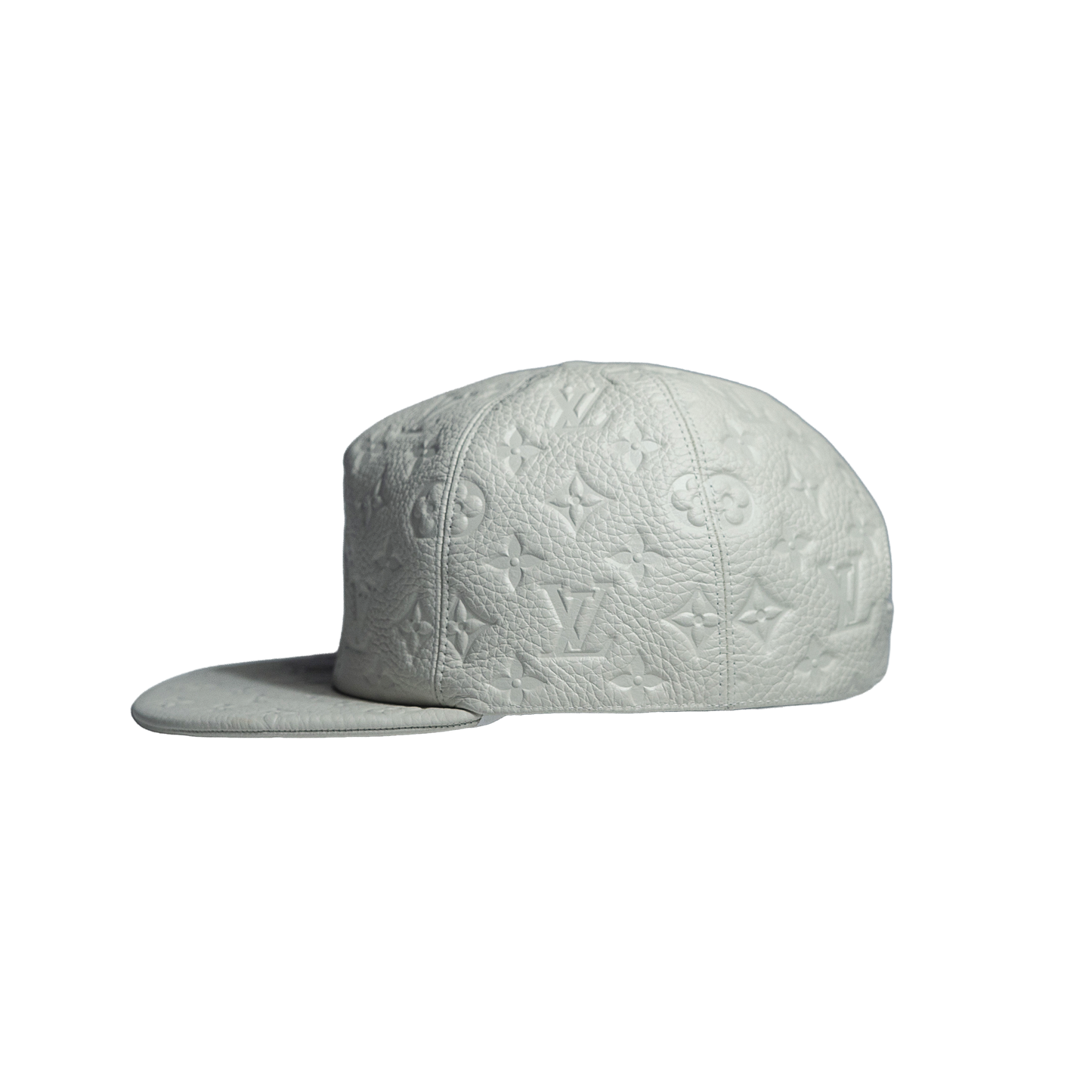 Louis Vuitton Leather Embossed Monogram 1 Cap White ルイヴィトン モノグラム 1Cap ホワイト