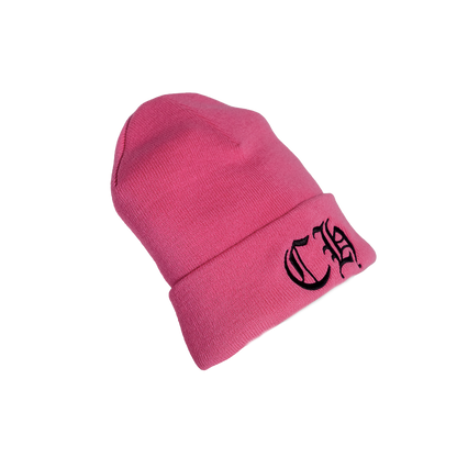 Chrome Hearts CH Logo Embroidered Beanie Pink
