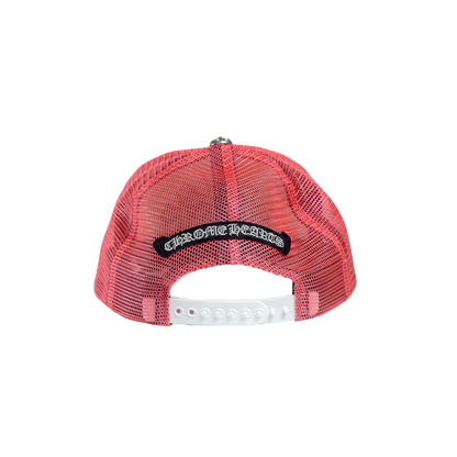 Chrome Hearts Trucker Cap 3 Cemetery Leather Patch Pink/White クロムハーツ トラッカーキャップ レザーパッチ ピンク/ホワイト