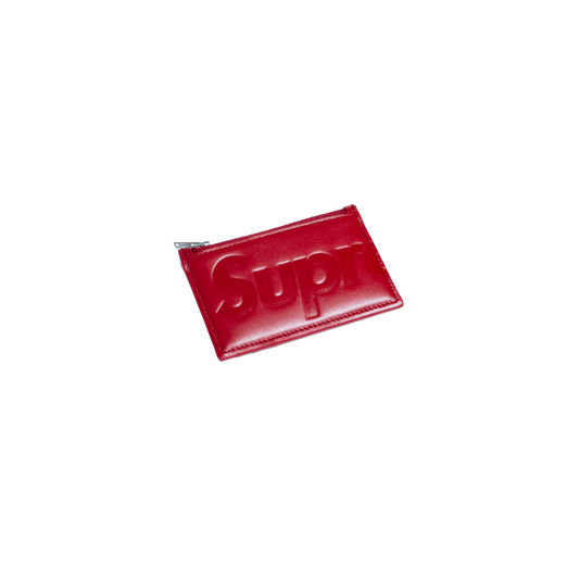 Supreme Leather Zip Card Holder Red シュプリーム レザー ジップカードホルダー 赤