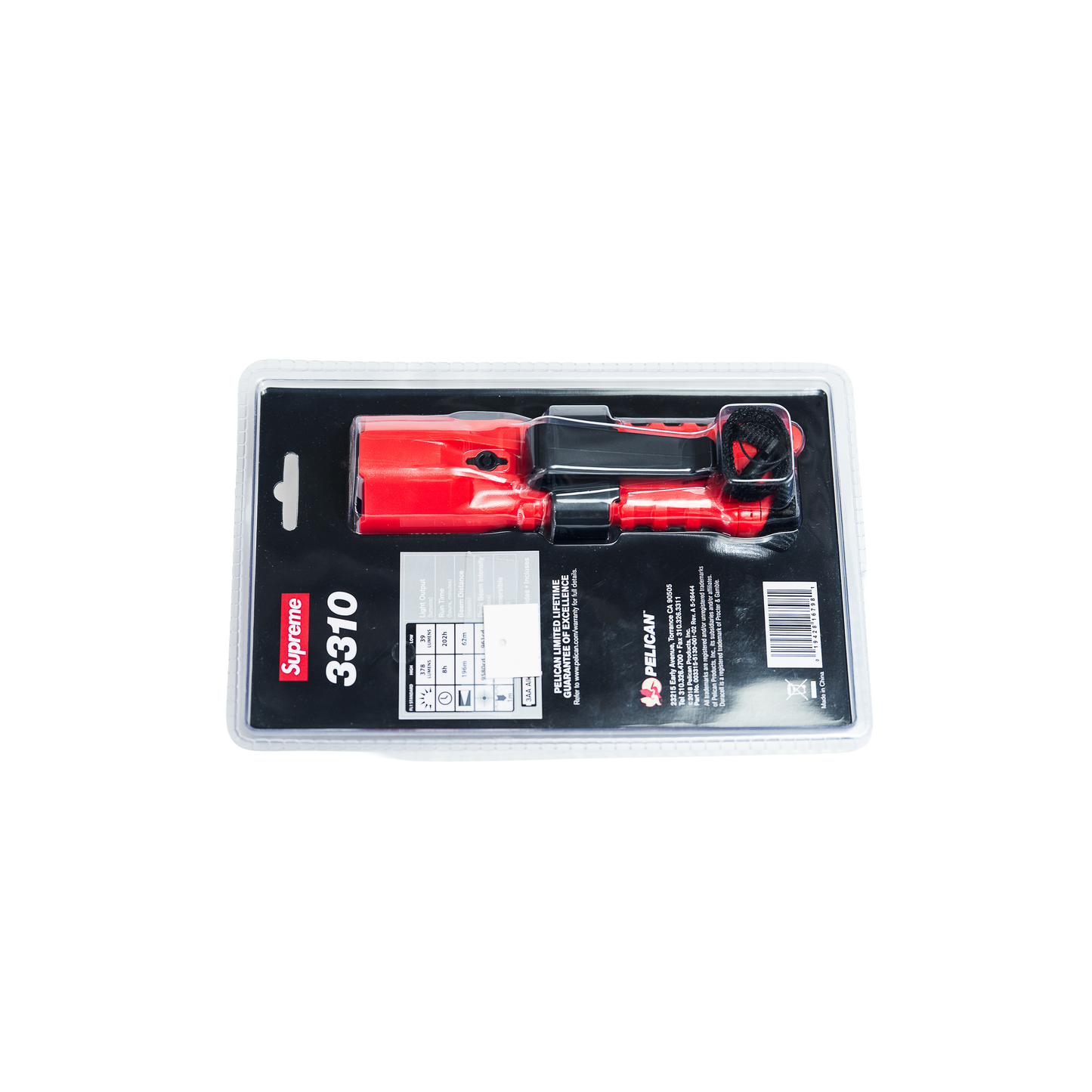 Supreme Pelican 3310PL Flashlight Red シュプリーム  ペリカン 3310PL フラッシュライト 赤