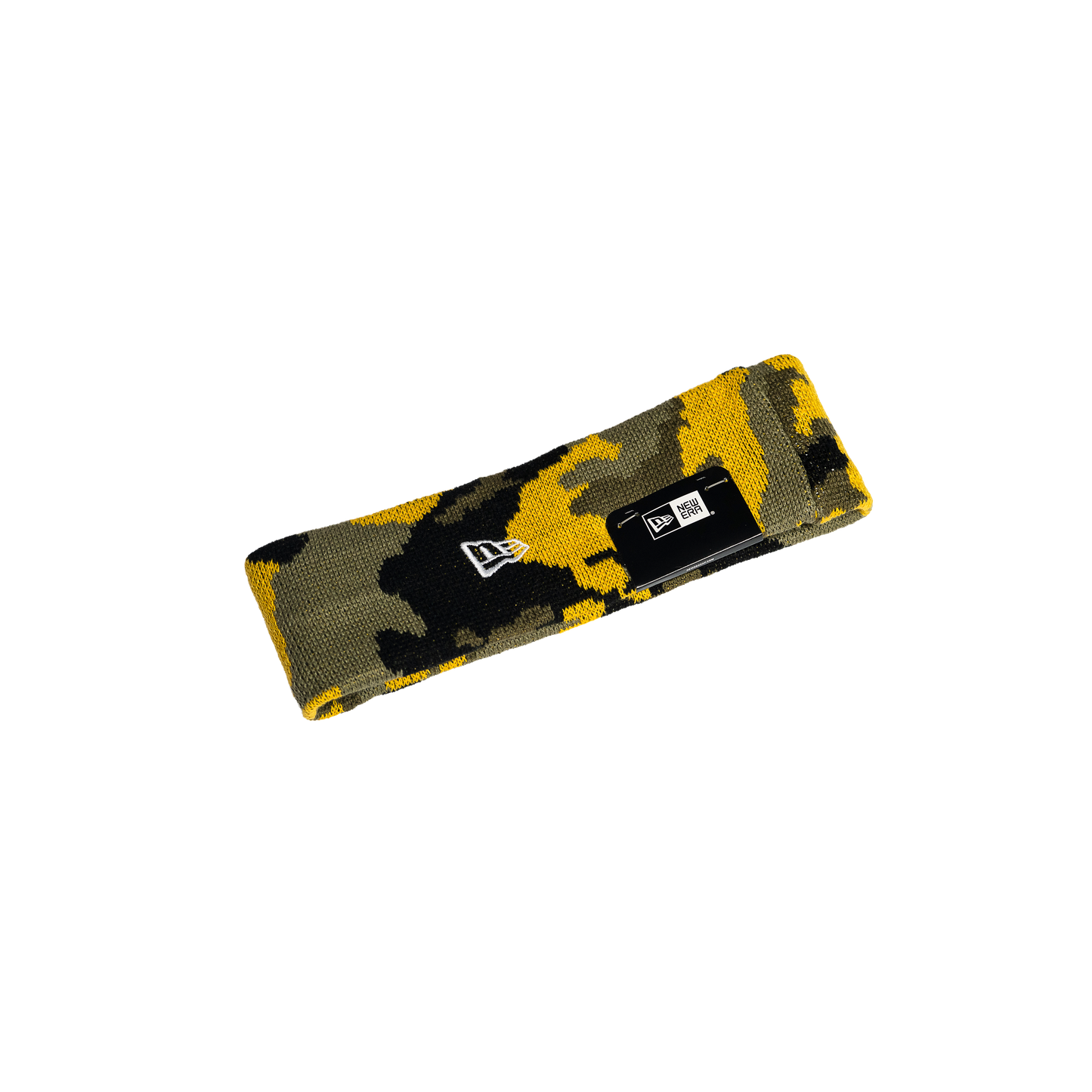 Supreme x New Era Reflective Logo Headband Yellow Camo