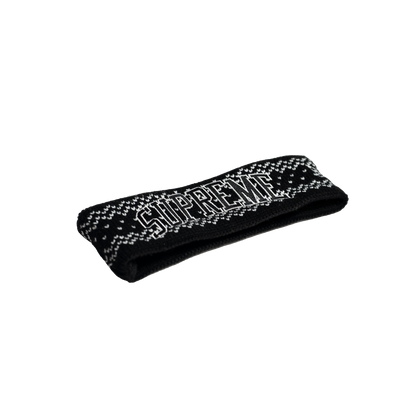 Supreme New Era Arc Logo Headband Black
