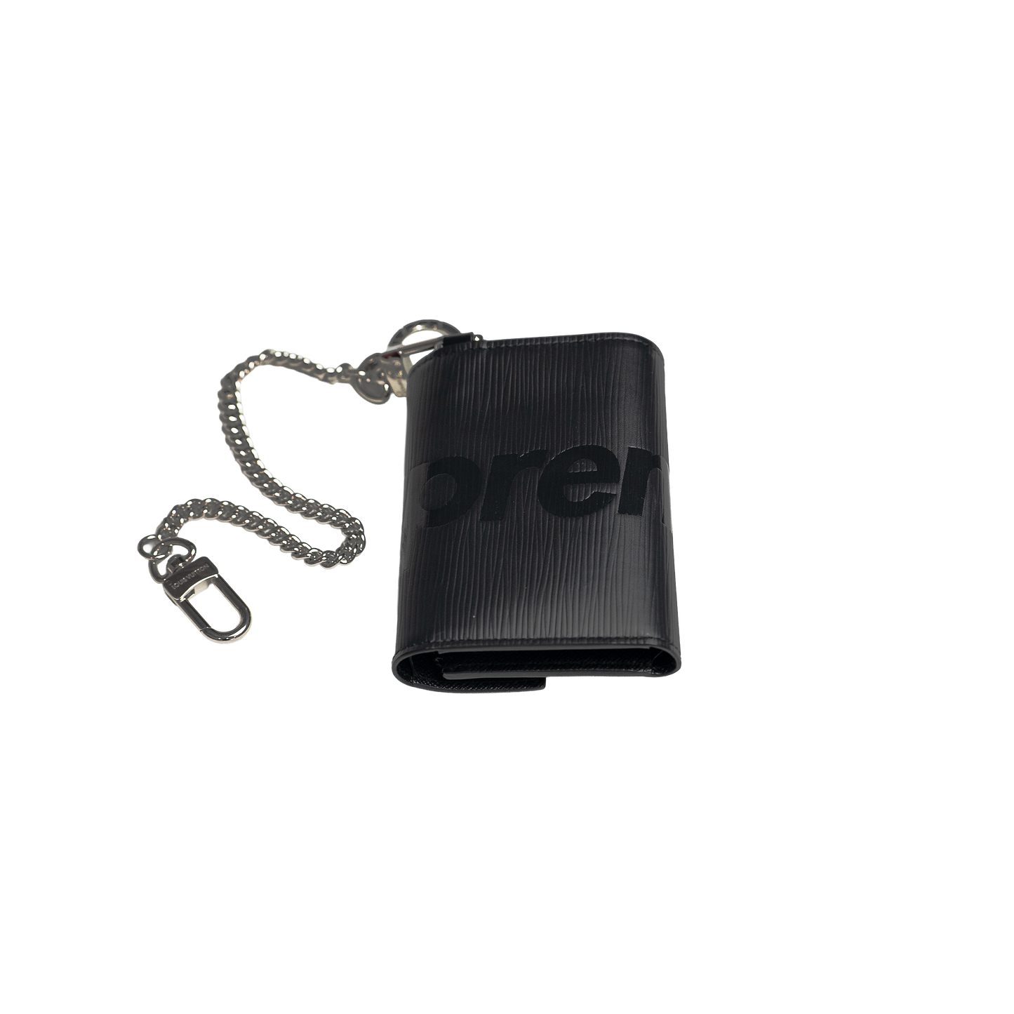 Supreme × Louis Vuitton Chain Wallet Epi Black