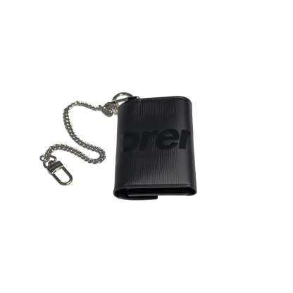 Supreme × Louis Vuitton Chain Wallet Epi Black
