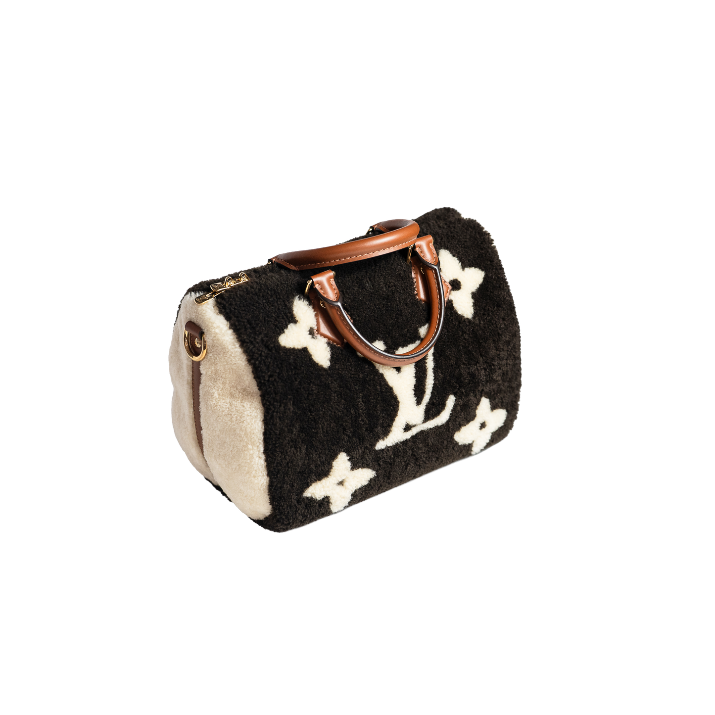 Louis Vuitton Speedy Bandouliere Monogram Teddy Fleece 25 Brown ルイヴィトン スピーディー バンドリエ テディー フリース 25 ブラウン