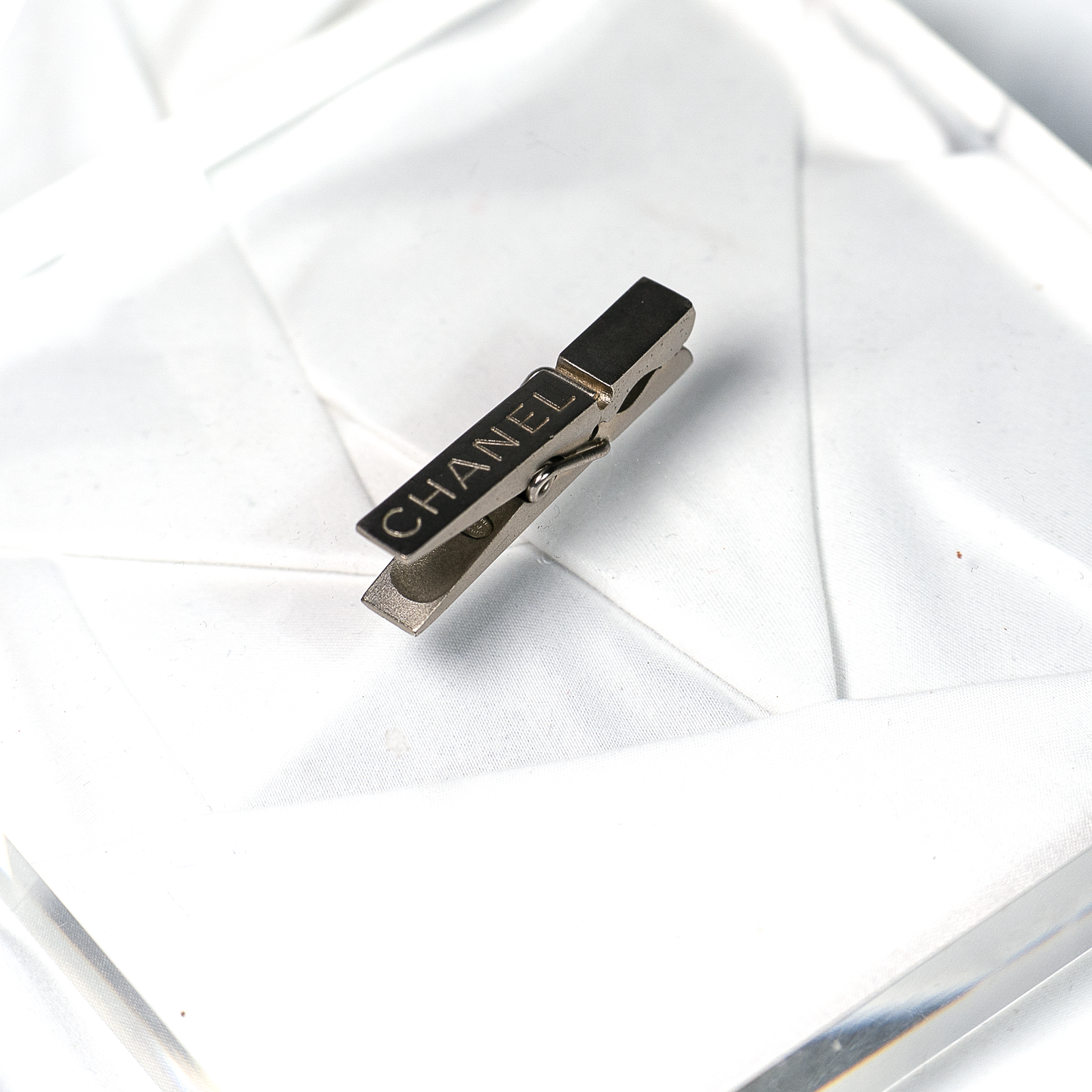CHANEL Logo Clip Silver シャネル 刻印 クリップ シルバー