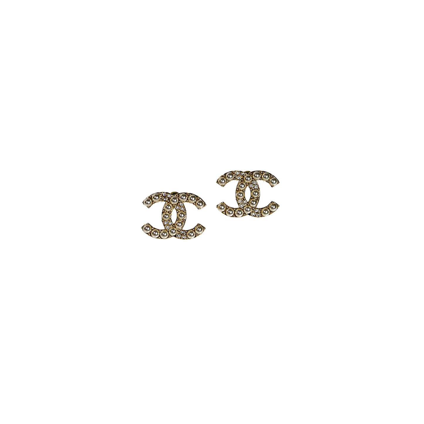 CHANEL Small CC Pearl Gold Earrings シャネル 小ぶり CCマーク パールゴールド ピアス
