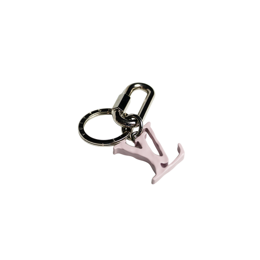 Louis Vuitton LV Logo Keychain Pink ルイヴィトン ポルトクレLVシェイプ キーチェーン ピンク