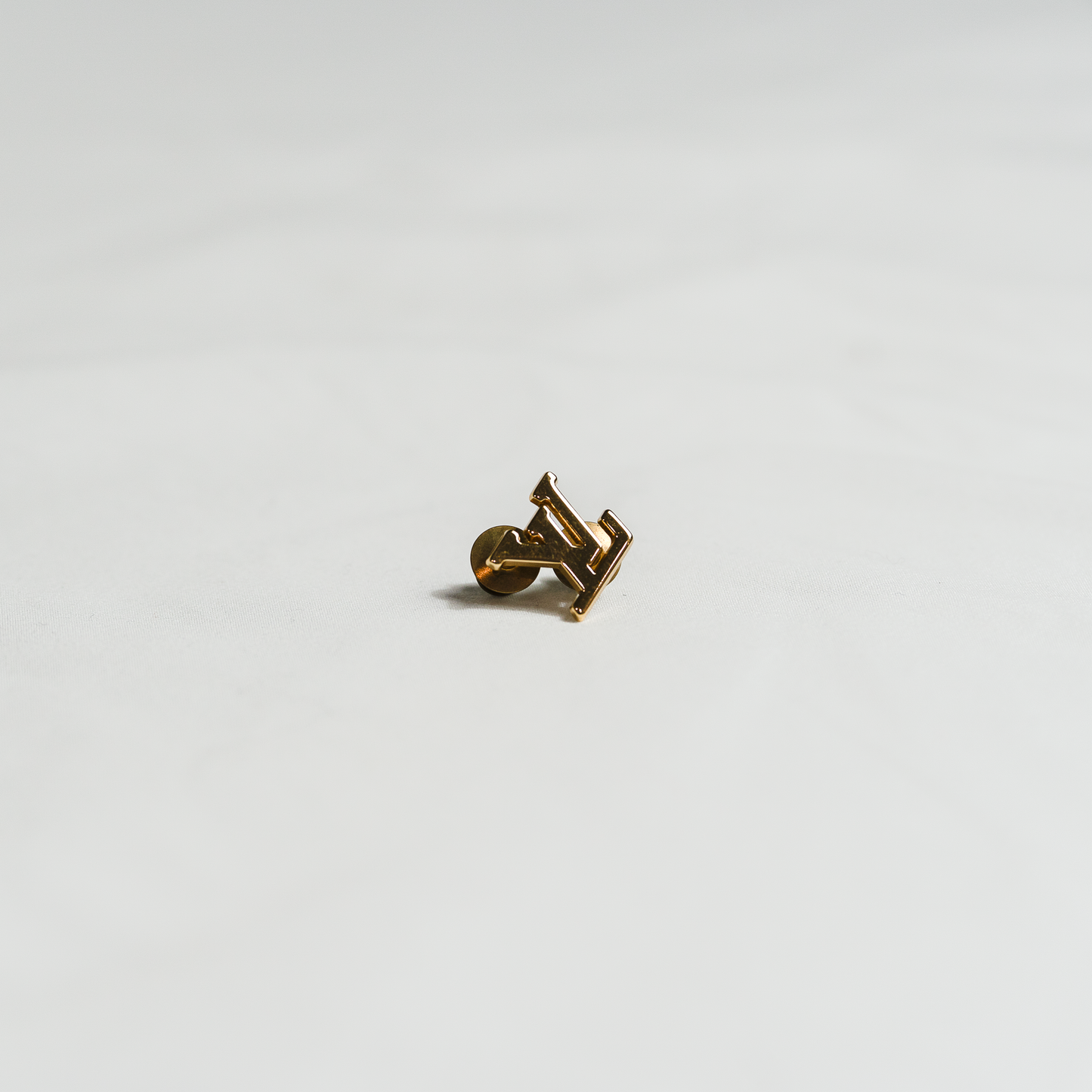 Louis Vuitton LV Pin Gold Louis Vuitton LV Pin Not for Sale Gold