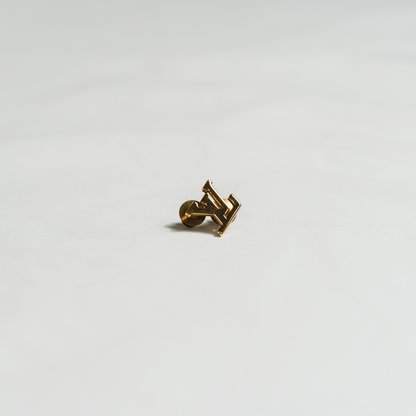 Louis Vuitton LV Pin Gold Louis Vuitton LV Pin Not for Sale Gold