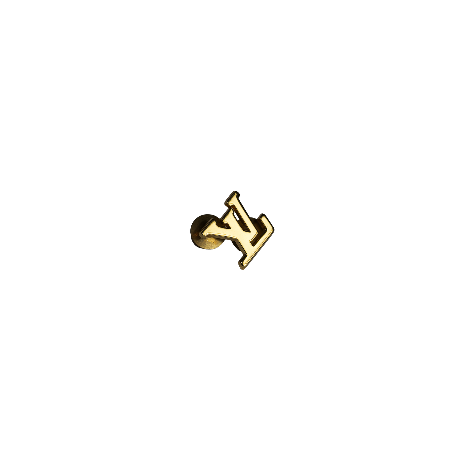 Louis Vuitton LV Pin Gold Louis Vuitton LV Pin Not for Sale Gold
