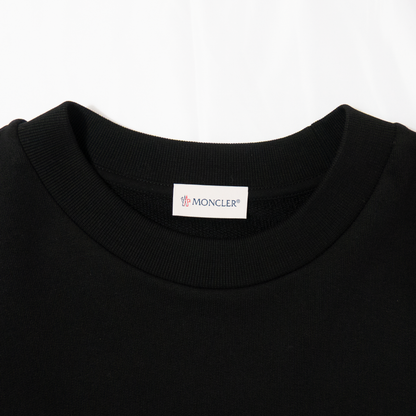 Moncler Logo Patch Sweatshirt Black モンクレール ロゴ パッチ  スウェットシャツ ブラック