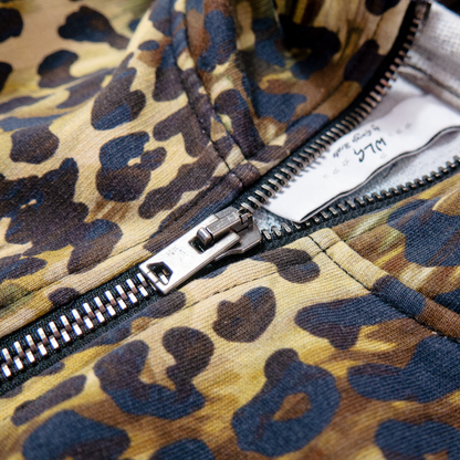 GIORGIO BRATO Zip-up Hoodie Leopard ジョルジオ ブラット ジップアップ フーディー レオパード