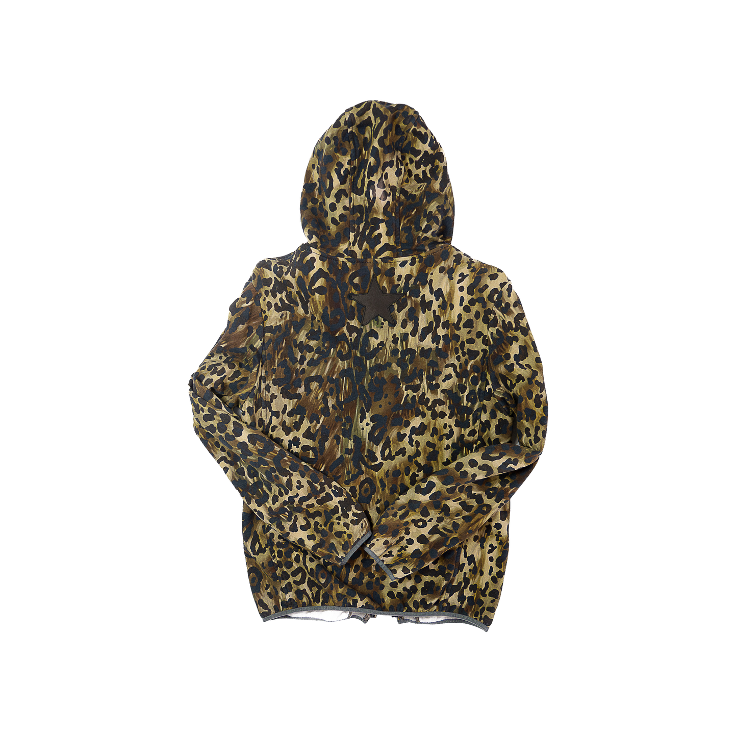 GIORGIO BRATO Zip-up Hoodie Leopard ジョルジオ ブラット ジップアップ フーディー レオパード
