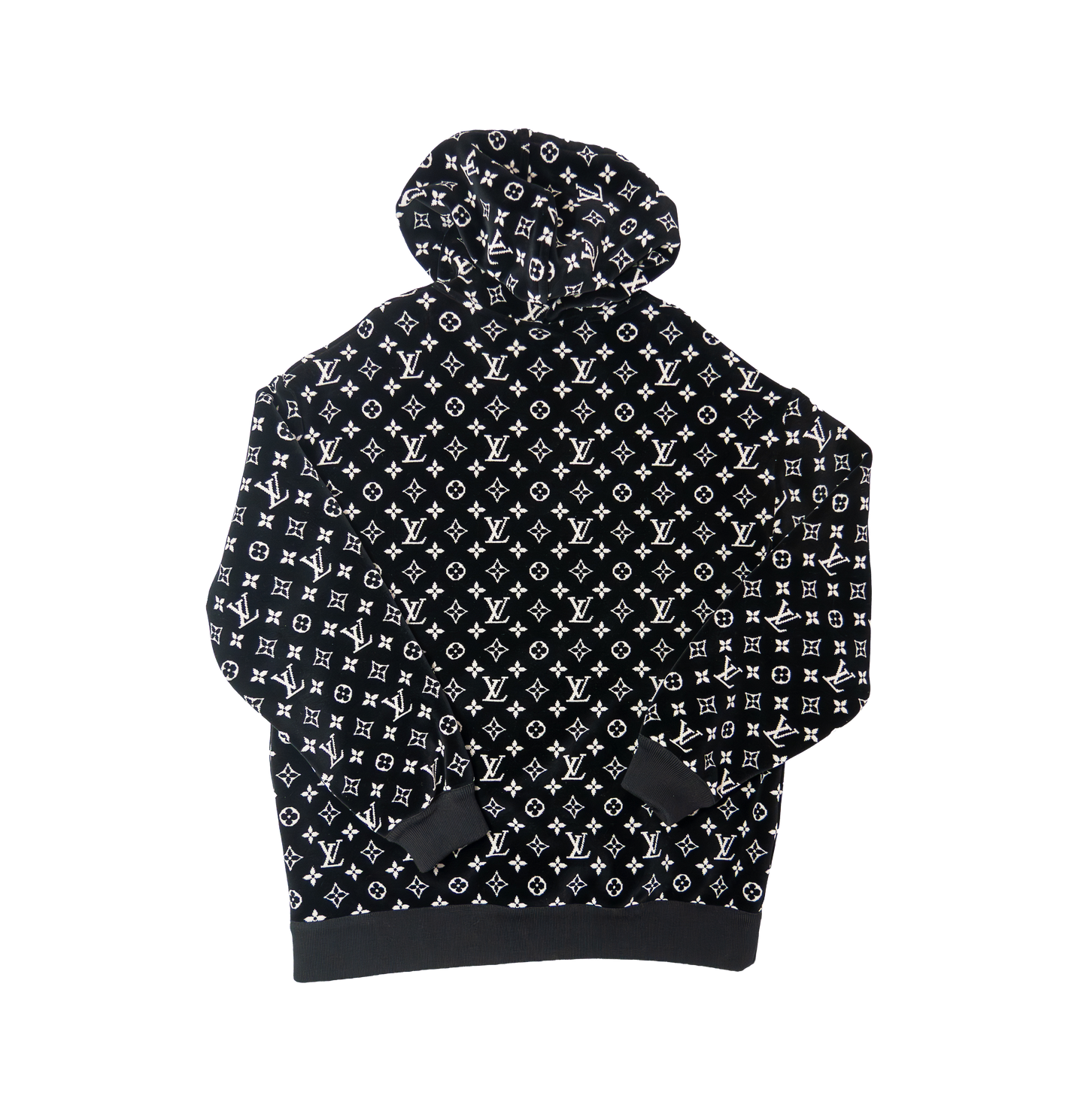 Louis Vuitton LV Monogram Toweling Black Hoodie  ルイヴィトン モノグラム タオリング フーディー