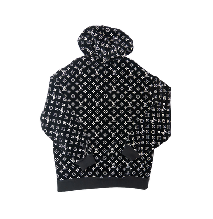 Louis Vuitton LV Monogram Toweling Black Hoodie  ルイヴィトン モノグラム タオリング フーディー