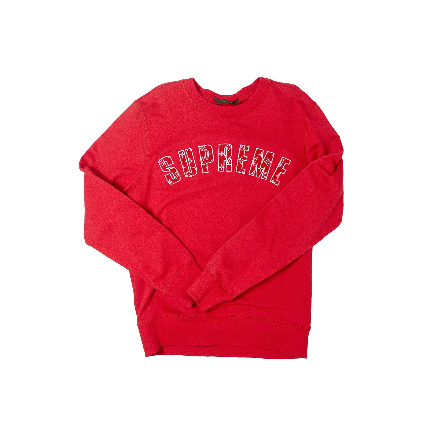 Supreme ×Louis Vuitton Arc Logo Crewneck Redシュプリーム ルイヴィトン ロゴ クルーネック スウェット 赤