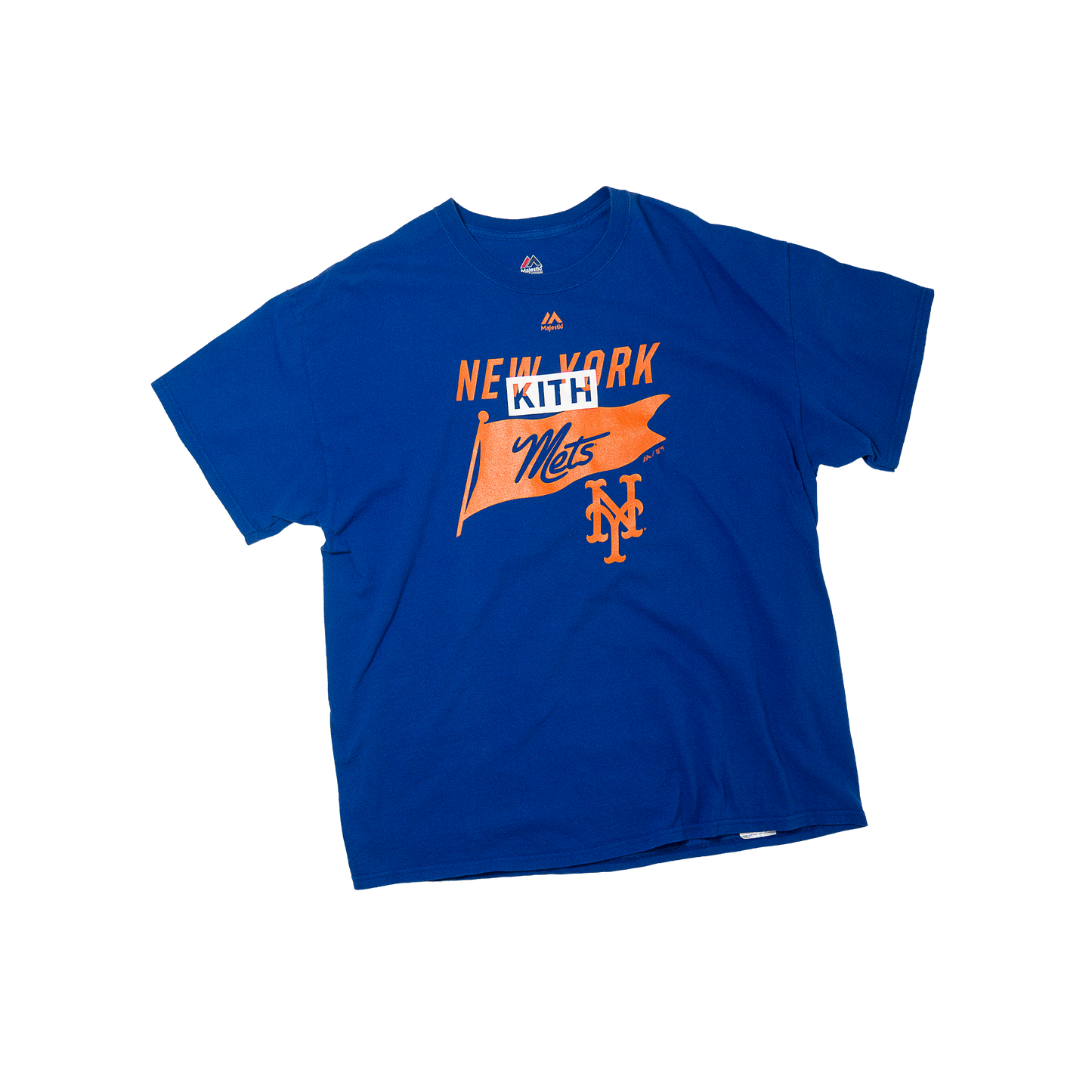KITH Vintage Finish Mets T-shirt Blue/Orange