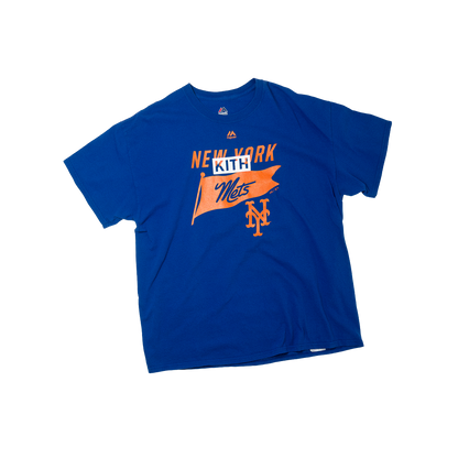 KITH Vintage Finish Mets T-shirt Blue/Orange