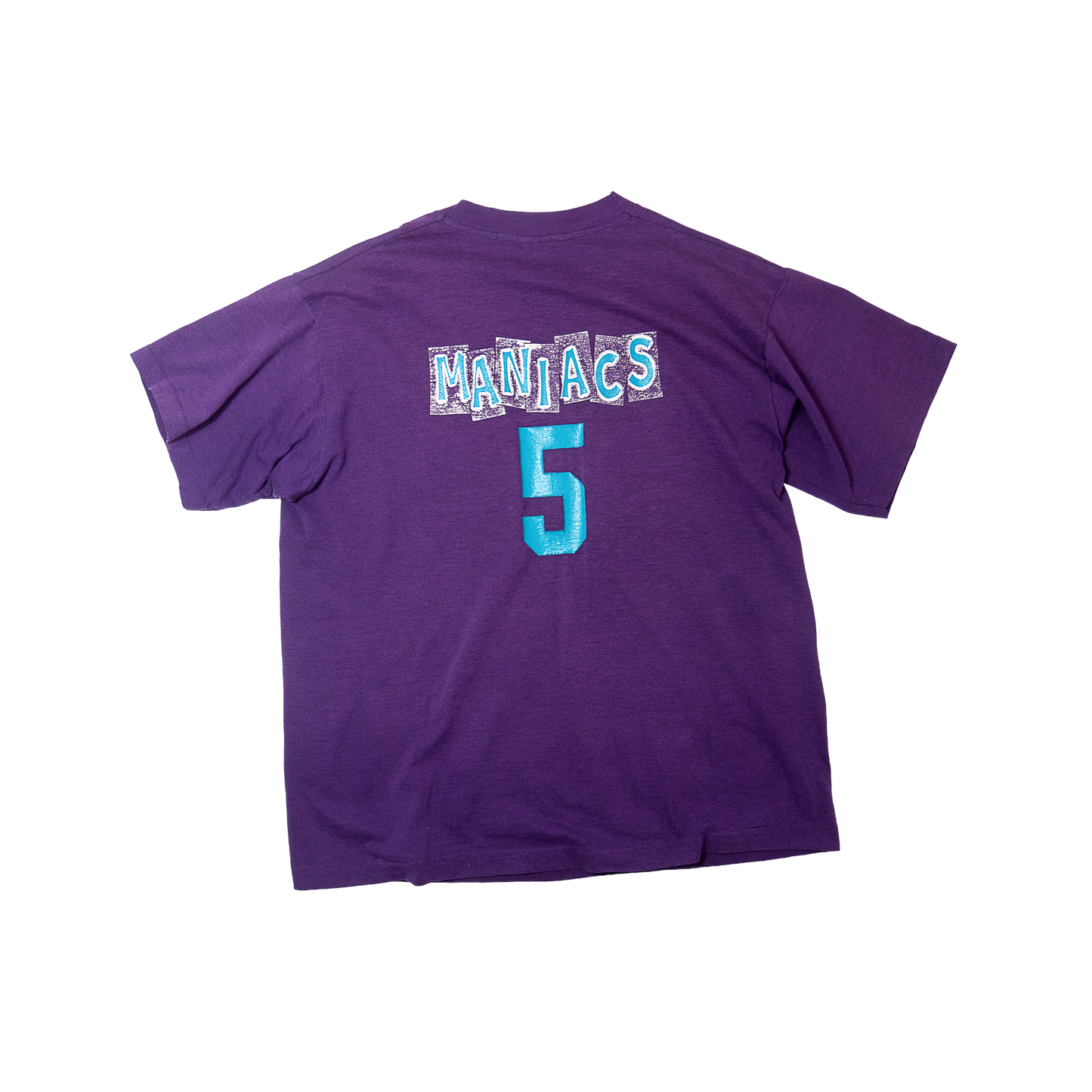 KITH Vintage Finish Skyline Screen Printing Company T-shirt Purple