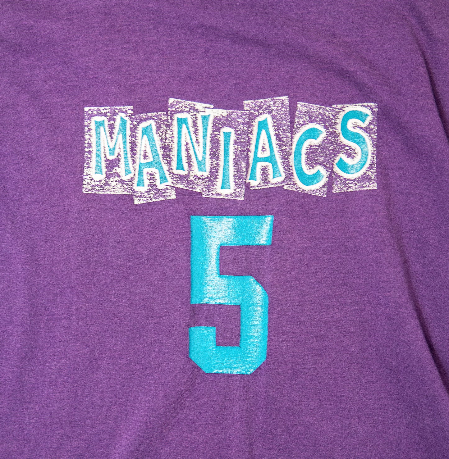 KITH Vintage Finish Skyline Screen Printing Company T-shirt Purple