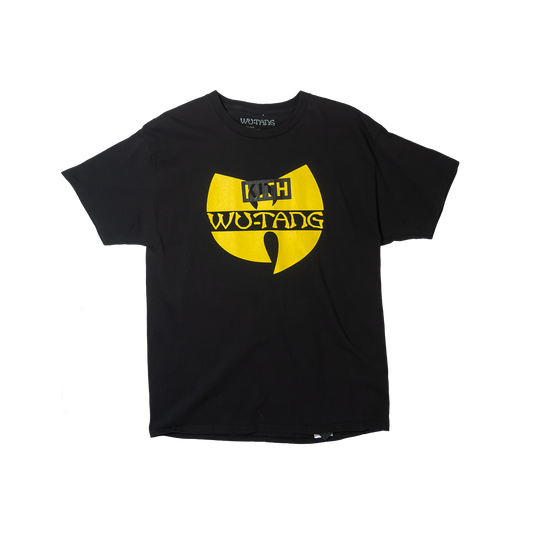 KITH Vintage Finish Wu-Tang Logo T-shirt Black キス ヴィンテージ加工 ウータンクラン ブラック