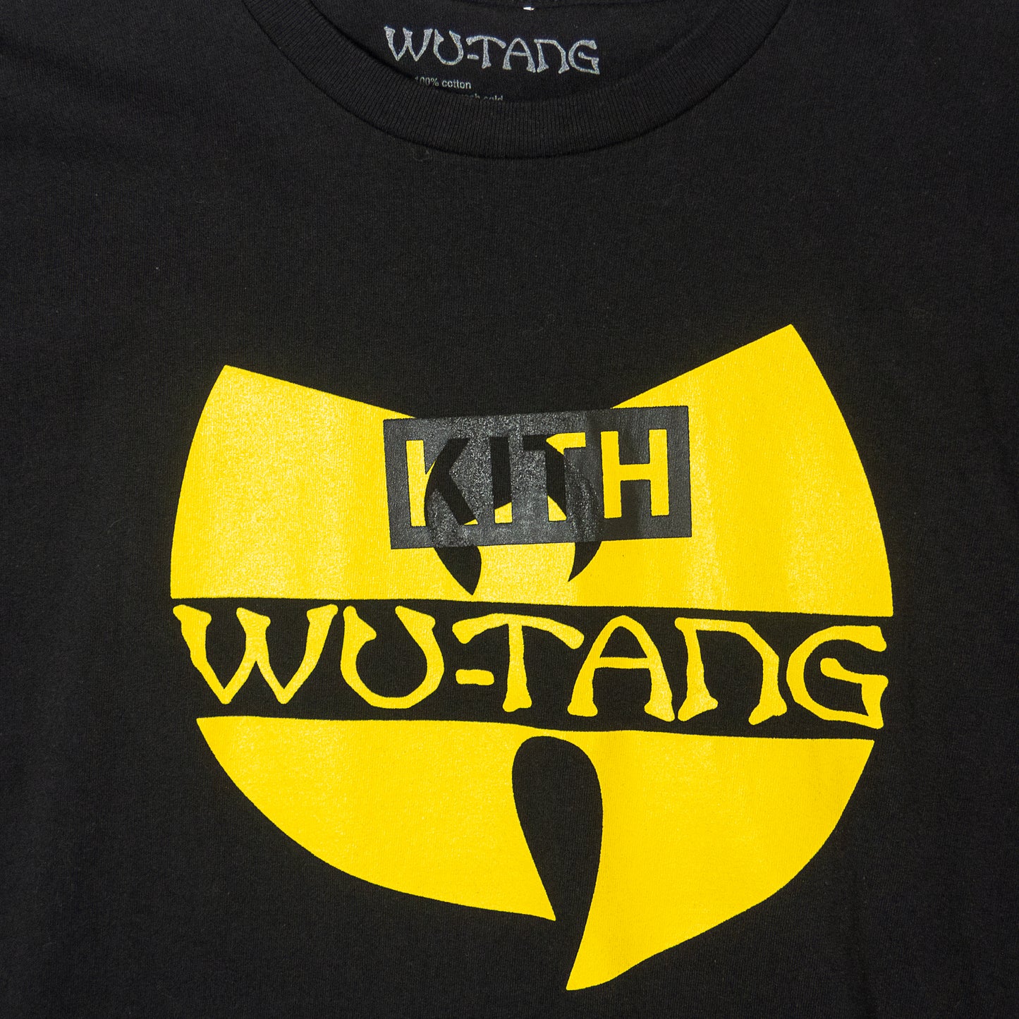 KITH Vintage Finish Wu-Tang Logo T-shirt Black