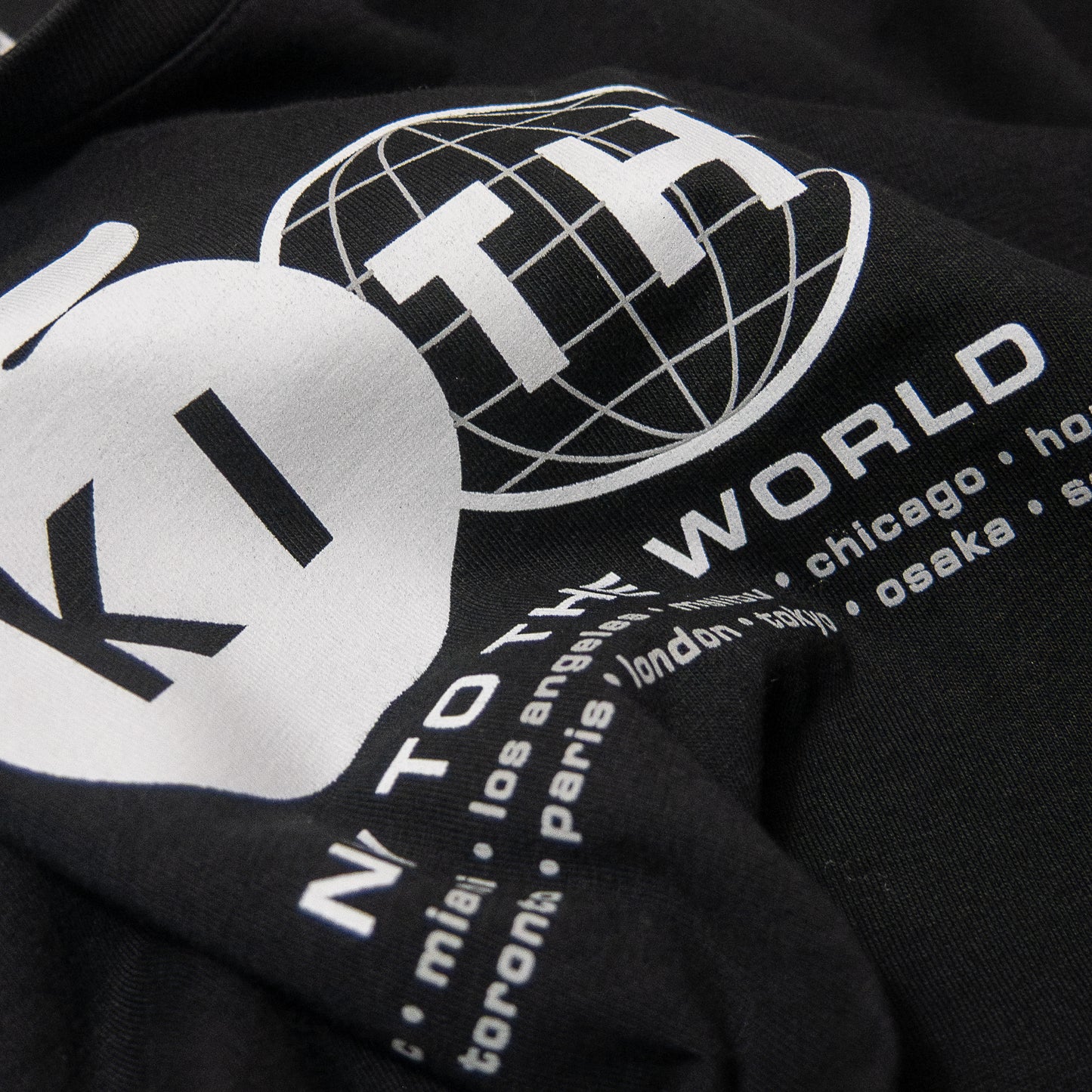 KITH NEW YORK TO THE WORLD Series Big Apple Malik Long Sleeve T-shirt  Black キス  アップルマリック グラフィック Tシャツ ブラック