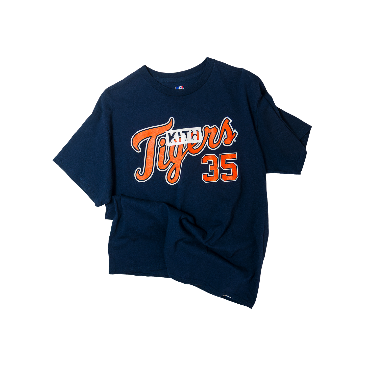 KITH Vintage Finish Tigers Logo T-shirt Navy
