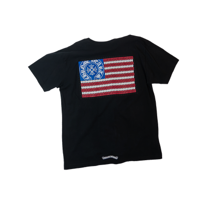 Chrome Hearts Scroll Label Pocket American Flag Dagger T-shirt クロムハーツ スクロールラベルポケット アメリカンフラッグ ダガー Tシャツ