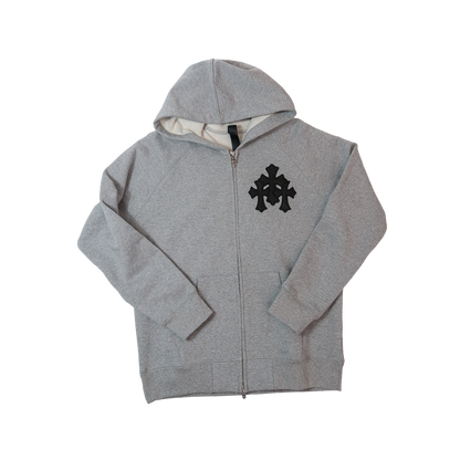 Chrome Hearts  Y NOT Raglan Zip Hoodie Grey  クロムハーツ ジップアップフーディー グレー