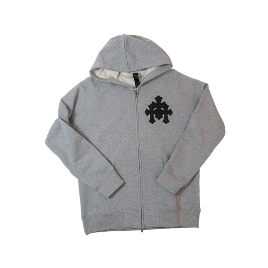 Chrome Hearts  Y NOT Raglan Zip Hoodie Grey  クロムハーツ ジップアップフーディー グレー