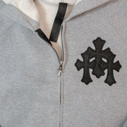 Chrome Hearts  Y NOT Raglan Zip Hoodie Grey  クロムハーツ ジップアップフーディー グレー